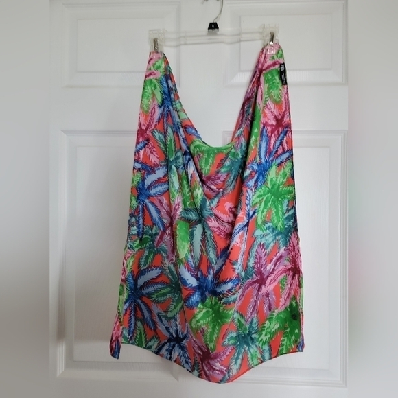 Zara Tropical Printed Scarf - Picture 9 of 9